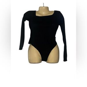 Nasty Gal Black Long Sleeve Bodysuit